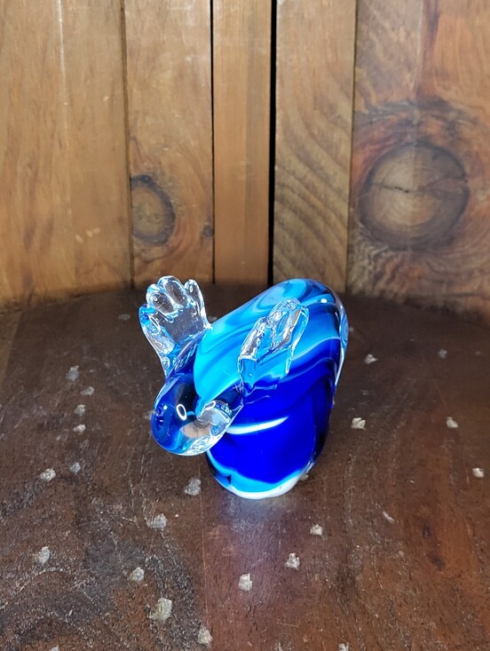 Other - Handblown Blue Glass Moose